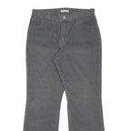LEVI'S Womens Cotton Blend Grey Relaxed Straight Trousers W30 L30 Casual Zip