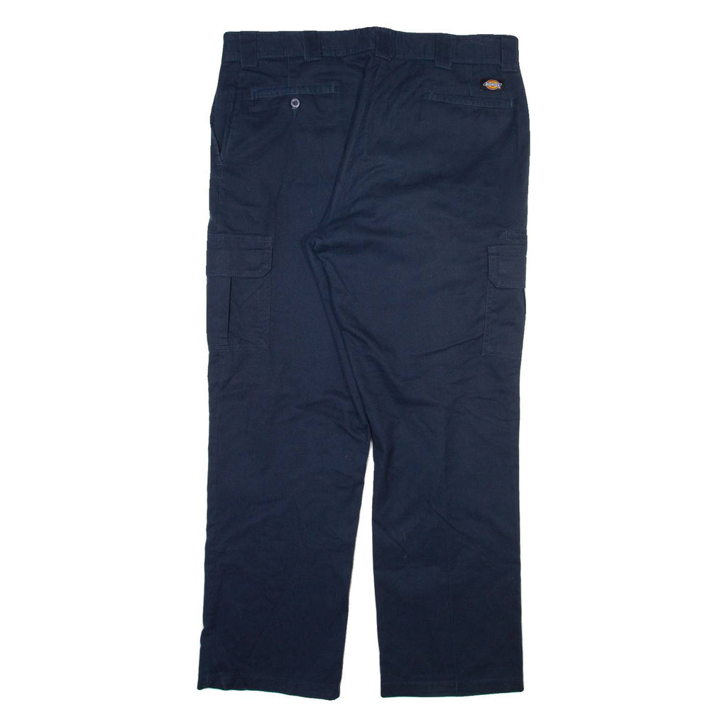 DICKIES Cargo Mens Trousers Blue Relaxed Straight W40 L31