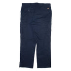 DICKIES Cargo Mens Trousers Blue Relaxed Straight W40 L31