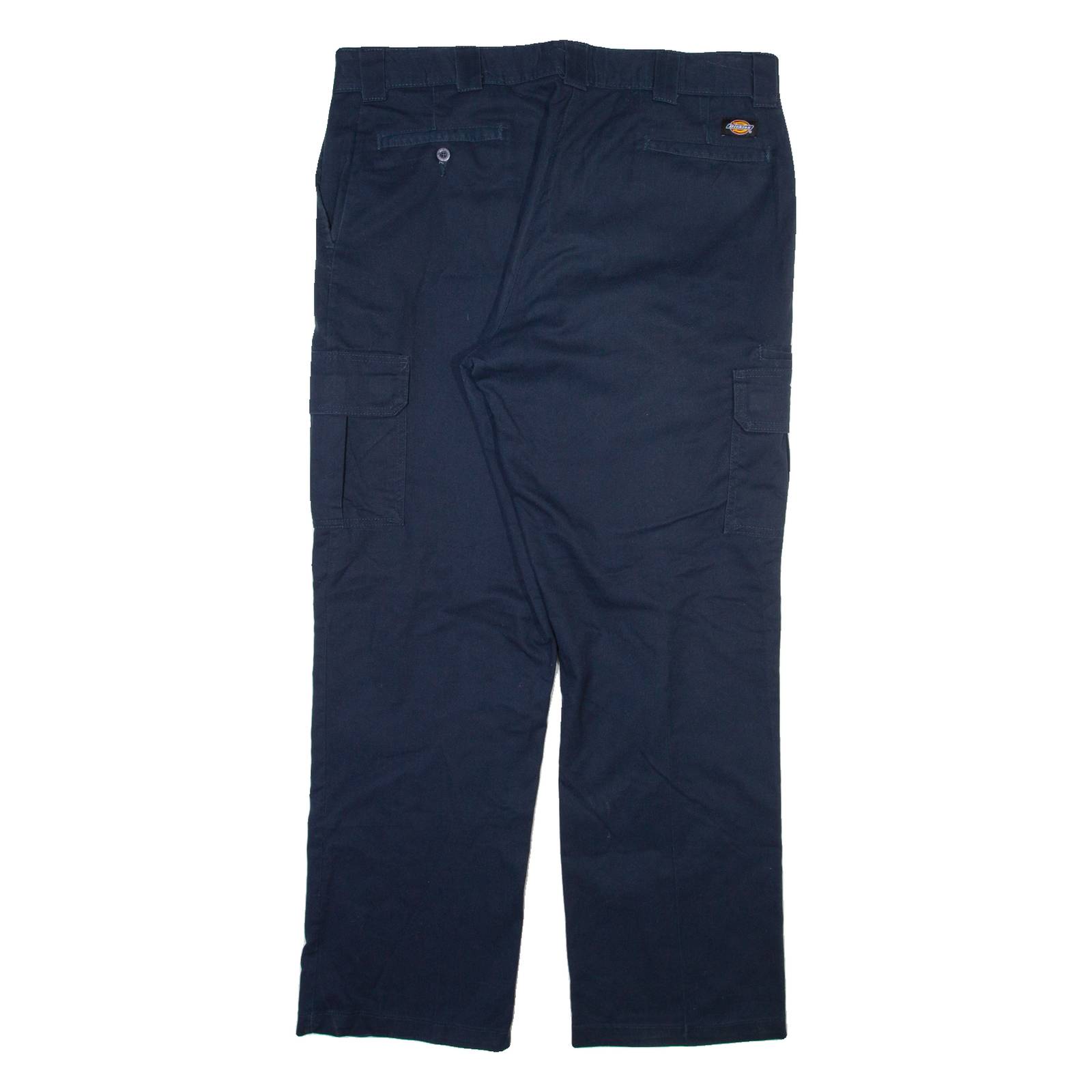 DICKIES Cargo Mens Trousers Blue Relaxed Straight W40 L31