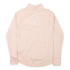 NIKE Womens Beige 1/4 Zip M Sweatshirt Lightweight Pullover Activewear
