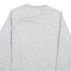 NIKE Womens Grey Crew Neck Sweatshirt S Cotton Pullover Comfort Casual