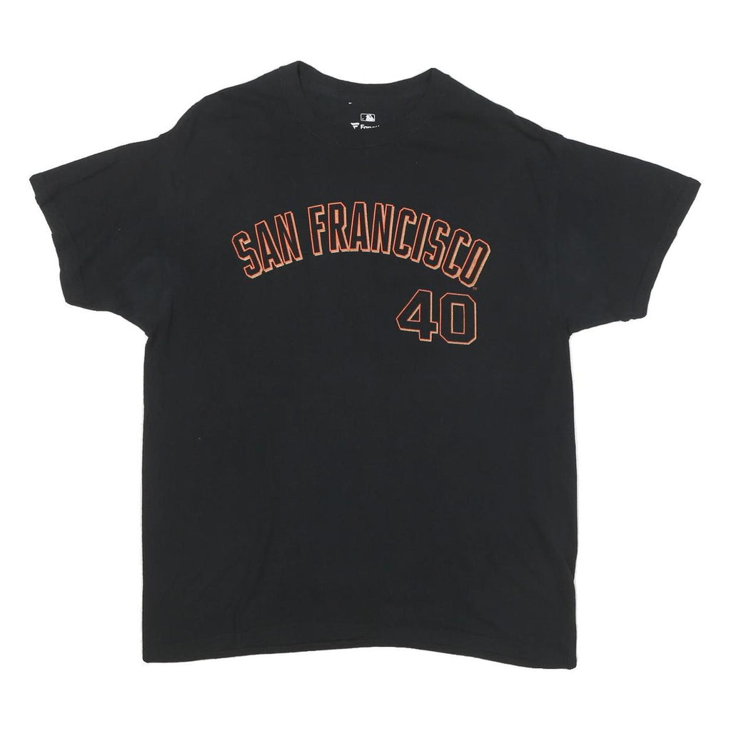 FANATICS Mens Black San Francisco 40 Graphic T-Shirt L Short Sleeve Crew Neck