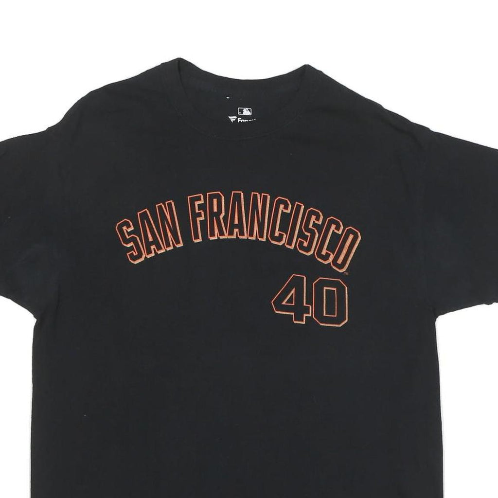 FANATICS Mens Black San Francisco 40 Graphic T-Shirt L Short Sleeve Crew Neck