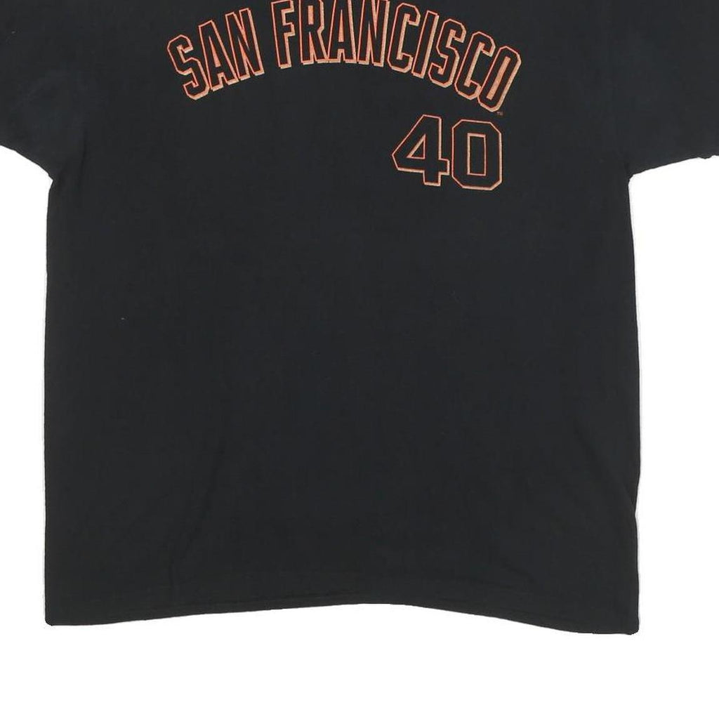 FANATICS Mens Black San Francisco 40 Graphic T-Shirt L Short Sleeve Crew Neck