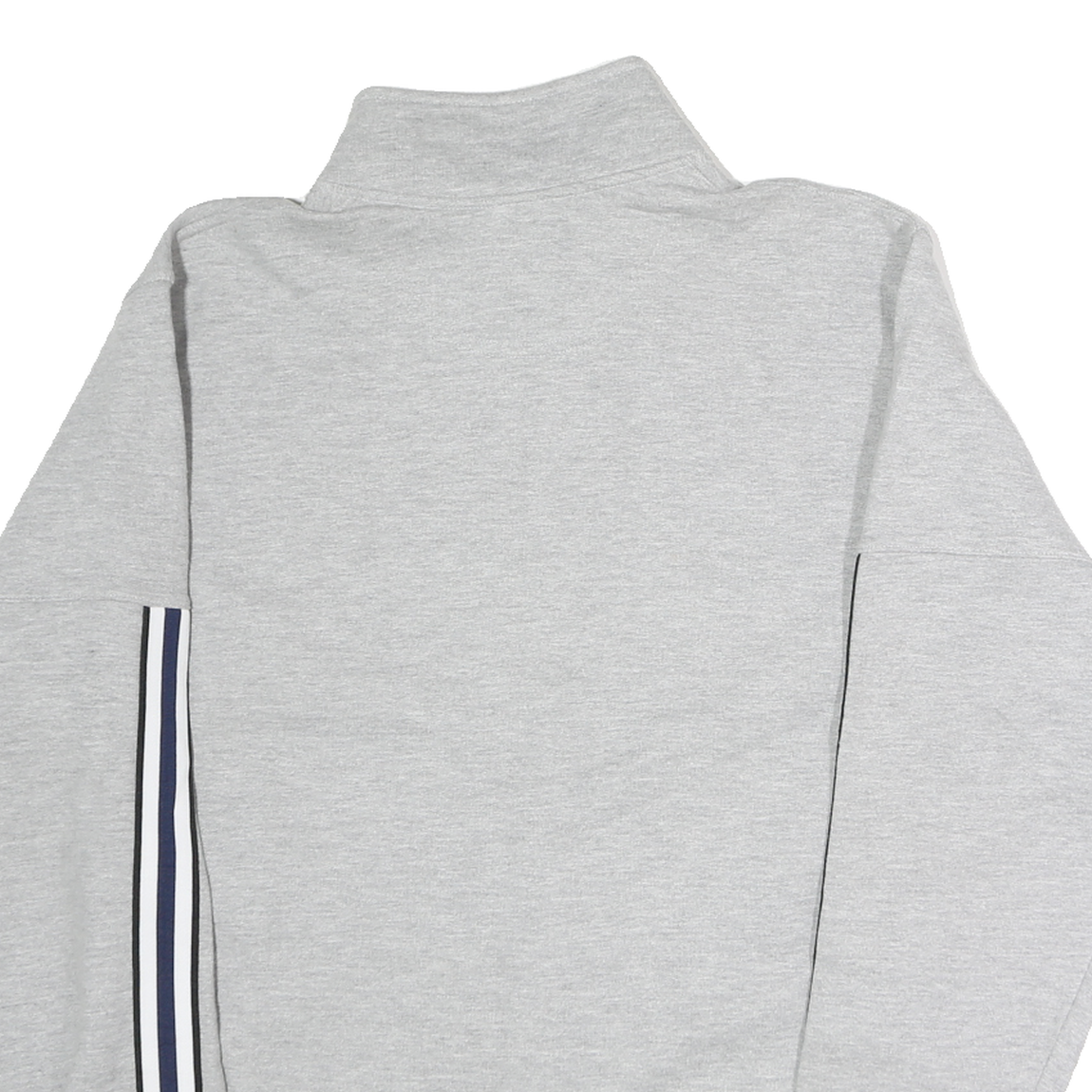 CHAMPION Mens Grey & Purple Zip Up Cotton Track Jacket S Striped Sleeve