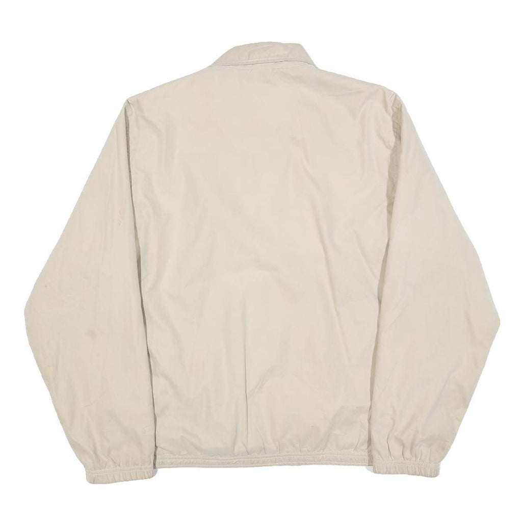 CHAPS RALPH LAUREN Mens Beige Polyester Blend Classic Jacket M Zip Plain