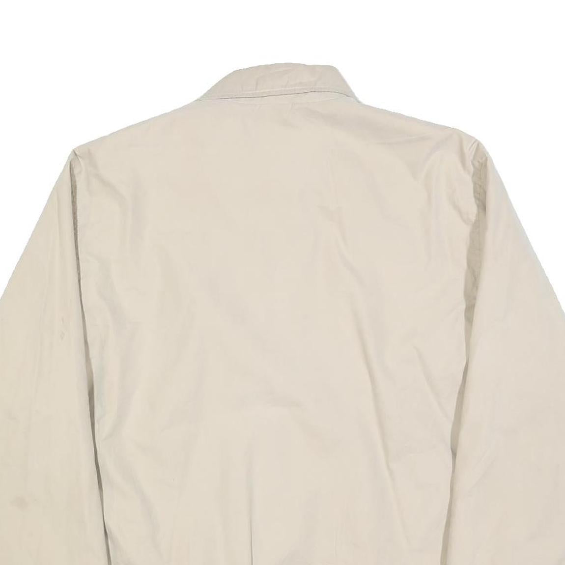 CHAPS RALPH LAUREN Mens Beige Polyester Blend Classic Jacket M Zip Plain