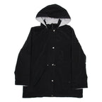 NAUTICA Womens Raincoat Black Hooded ONE SIZE
