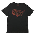 TRUE RELIGION Mens Black Graphic T-Shirt L Short Sleeve Crew Neck Cotton Blend