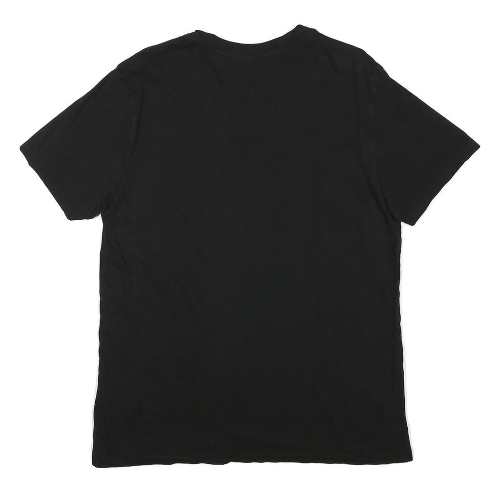 TRUE RELIGION Mens Black Graphic T-Shirt L Short Sleeve Crew Neck Cotton Blend