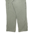 CARHARTT Mens Regular Olive Green Trousers W31 L30 Cotton Blend Zip Workwear