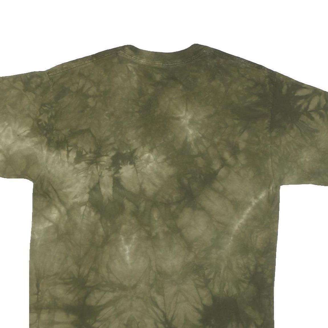 THE MOUNTAIN Mens Green Graphic T-Shirt M Short Sleeve Crew Neck Unique Print
