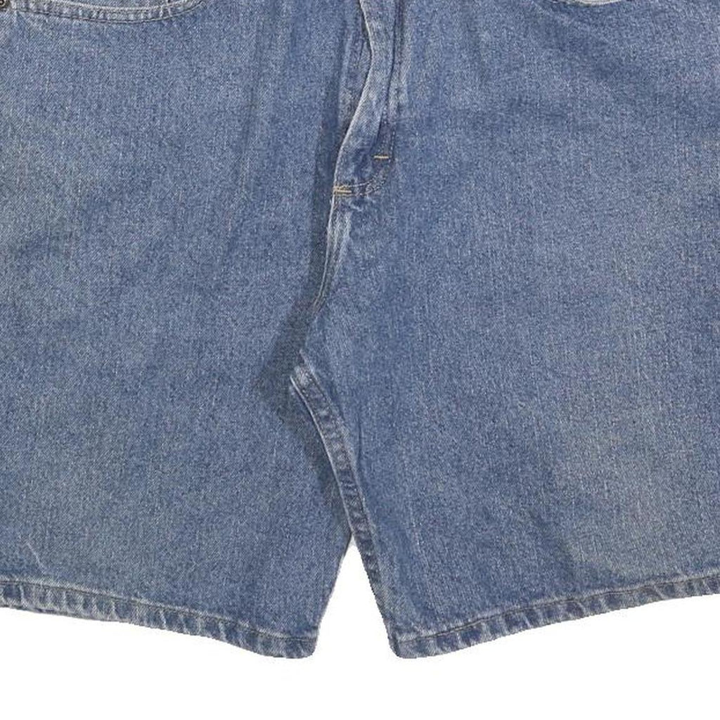 WRANGLER Mens Denim Blue Shorts L W36 Classic Cotton Blend Casual Style