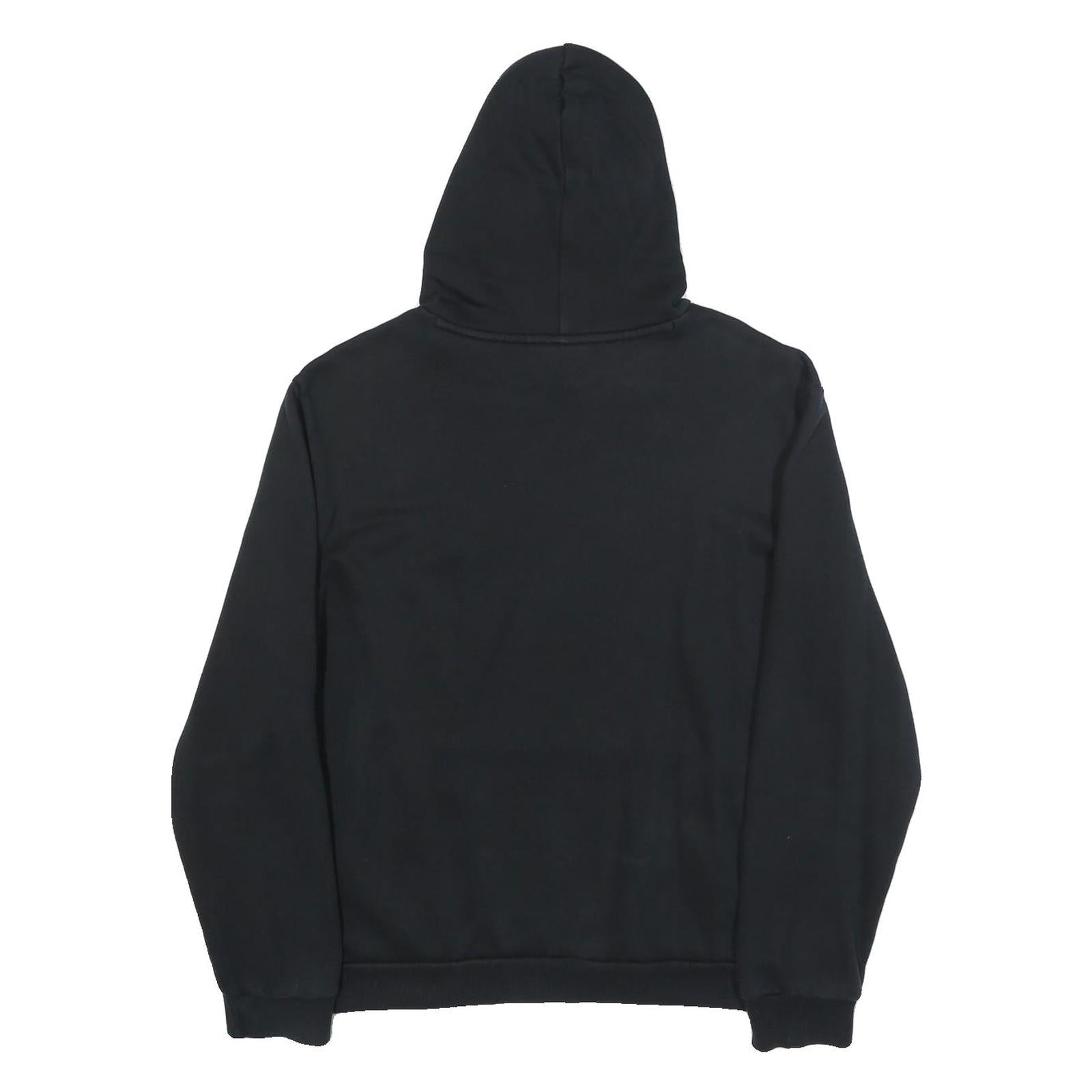PUMA Womens Black Hoodie L Cotton Blend Classic Logo Pullover