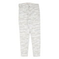 LEVI'S Womens Cotton White & Cream Camouflage Slim Skinny Trousers W26 L25