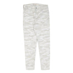 LEVI'S Womens Cotton White & Cream Camouflage Slim Skinny Trousers W26 L25