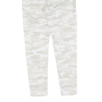 LEVI'S Womens Cotton White & Cream Camouflage Slim Skinny Trousers W26 L25