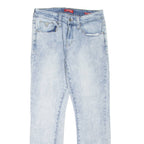 GUESS Halsted Fit Womens Jeans Blue Slim Tapered Stone Wash W31 L29