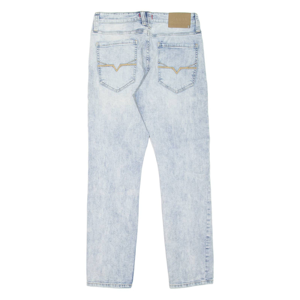 GUESS Halsted Fit Womens Jeans Blue Slim Tapered Stone Wash W31 L29