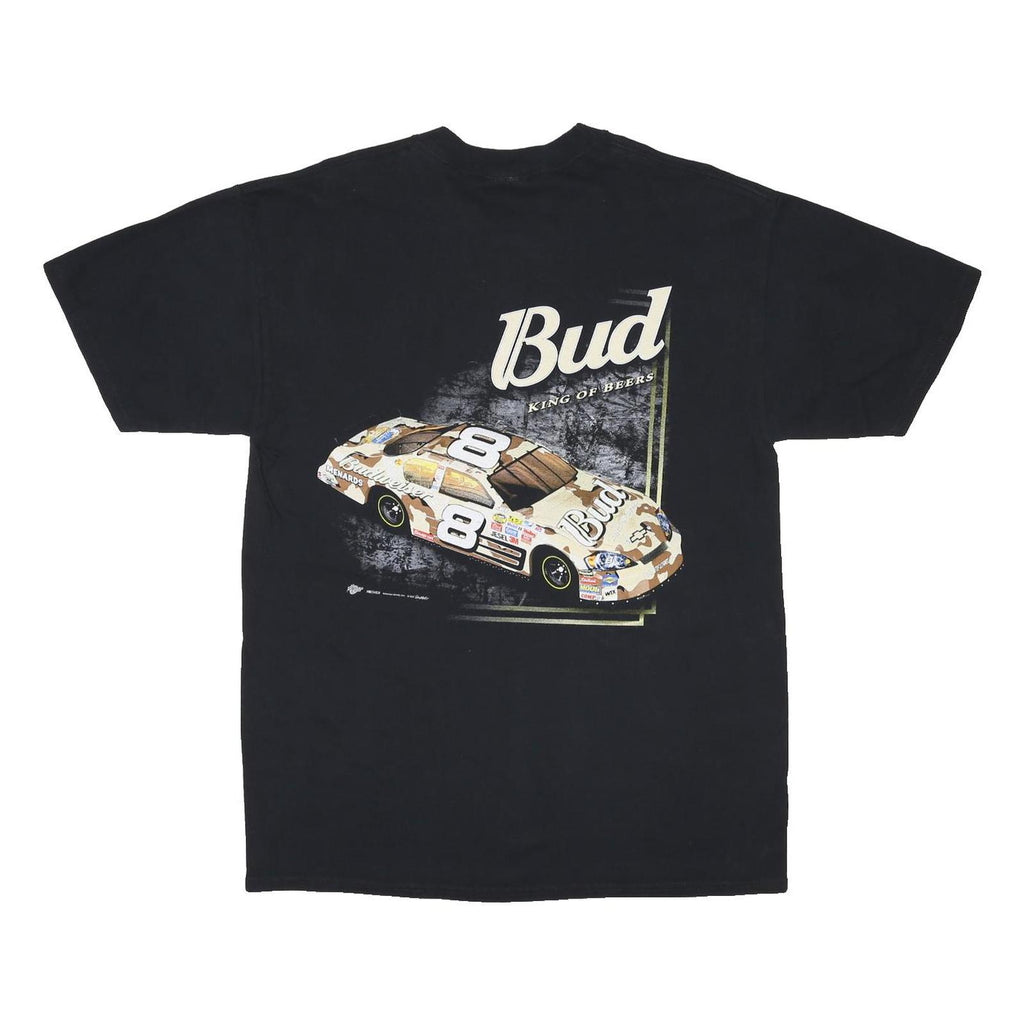 WINNER'S CIRCLE Mens Black Dale Jr Racing T-Shirt L Short Sleeve Crew Neck Race