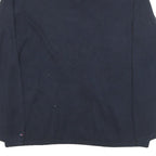 TOMMY HILFIGER Womens Blue & Red Patterned Jumper V-Neck Basic Knit XL Cotton