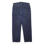 LEVI'S 505 Mens Jeans Blue Loose Straight Denim Medium W36 L30 Classic Zip