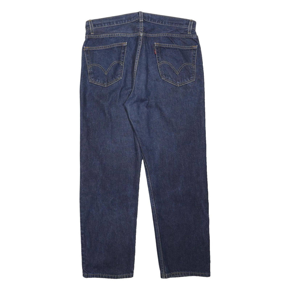 LEVI'S 505 Mens Jeans Blue Loose Straight Denim Medium W36 L30 Classic Zip