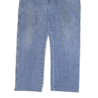 DICKIES Mens Jeans Blue Regular Straight Denim Medium W36 L28 Workwear Zip