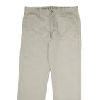 CALVIN KLEIN JEANS Mens Cotton Beige Regular Straight Trousers W34 L31 Casual