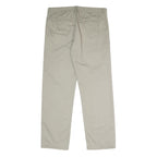 CALVIN KLEIN JEANS Mens Cotton Beige Regular Straight Trousers W34 L31 Casual