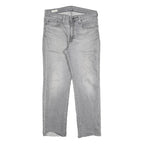 LEVI'S 514 BIG E Mens Jeans Grey Classic Straight Denim Raw W33 L30 Vintage