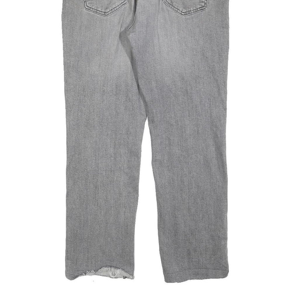 LEVI'S 514 BIG E Mens Jeans Grey Classic Straight Denim Raw W33 L30 Vintage