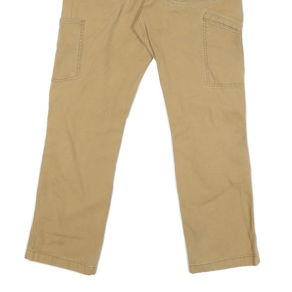 CARHARTT Mens Cotton Blend Beige Regular Fit Straight Leg Trousers W30 L28