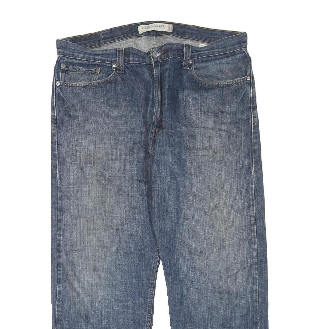 LEVI'S 505 Mens Jeans Blue Regular Straight Denim Medium W38 L30 Classic Fit Zip