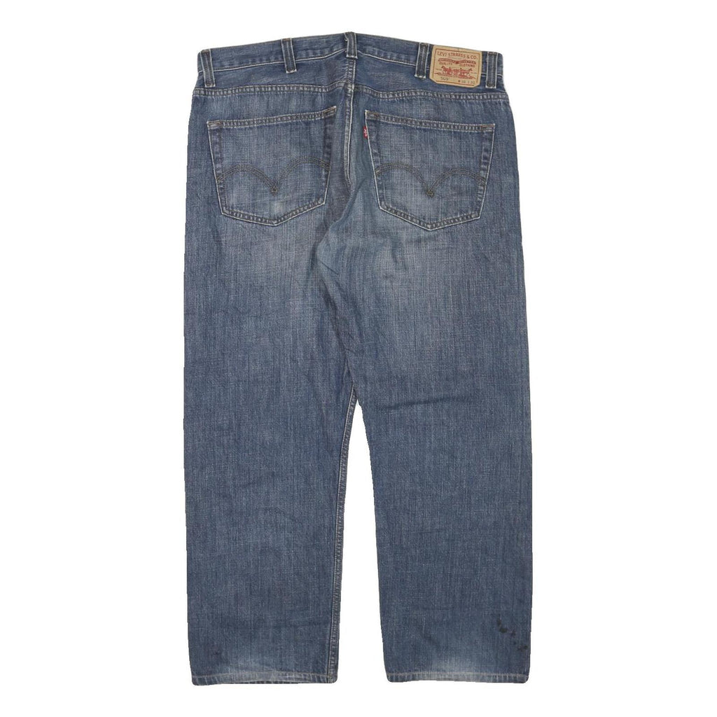 LEVI'S 505 Mens Jeans Blue Regular Straight Denim Medium W38 L30 Classic Fit Zip