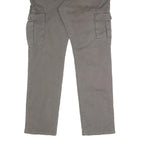 ENGBERS Mens Cotton Blend Grey Regular Fit Straight Leg Trousers W36 L31 Casual