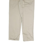 TOMMY HILFIGER Mens Cotton Beige Regular Straight Trousers W36 L34 Classic
