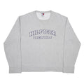 TOMMY JEANS Mens Grey Hilfiger Denim Crew Neck Sweatshirt XL Cotton Blend