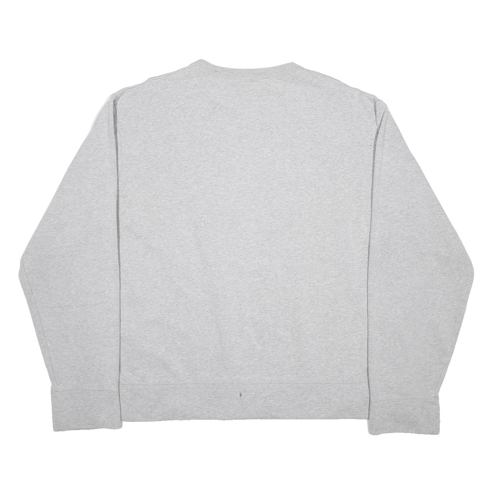 TOMMY JEANS Mens Grey Hilfiger Denim Crew Neck Sweatshirt XL Cotton Blend
