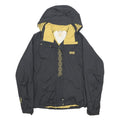 HELLY HANSEN Womens Black & Gold Outdoor Zip Jacket M Polyamide Hooded