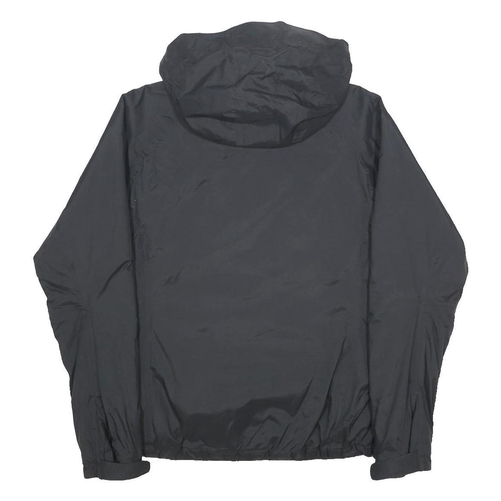 HELLY HANSEN Womens Black & Gold Outdoor Zip Jacket M Polyamide Hooded