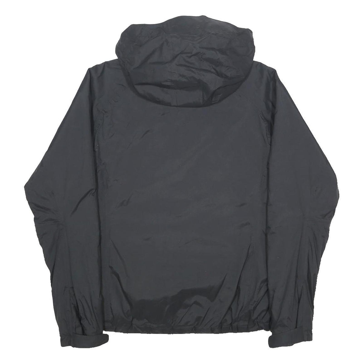 HELLY HANSEN Womens Black & Gold Outdoor Zip Jacket M Polyamide Hooded
