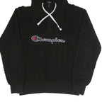 CHAMPION Womens Black Hoodie Fleece ¼ Zip L Warm Comfort Sportswear
