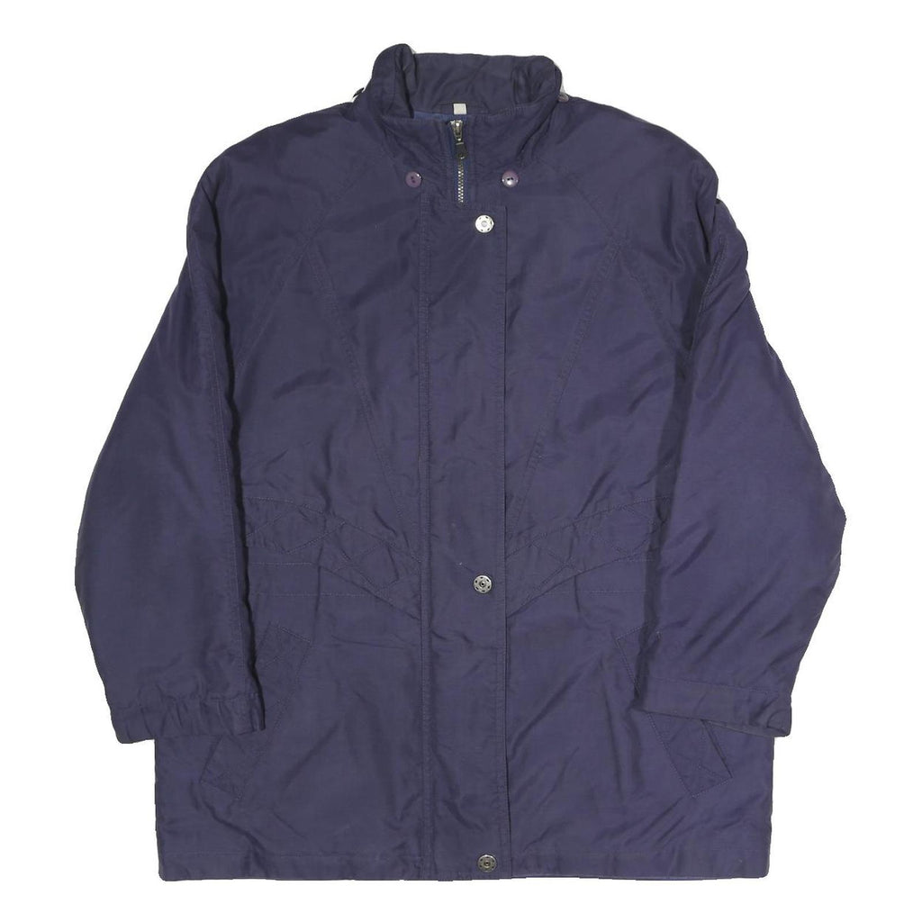 NEWPORT Womens Navy Blue Jacket M Polyester Blend Zip Casual Outerwear