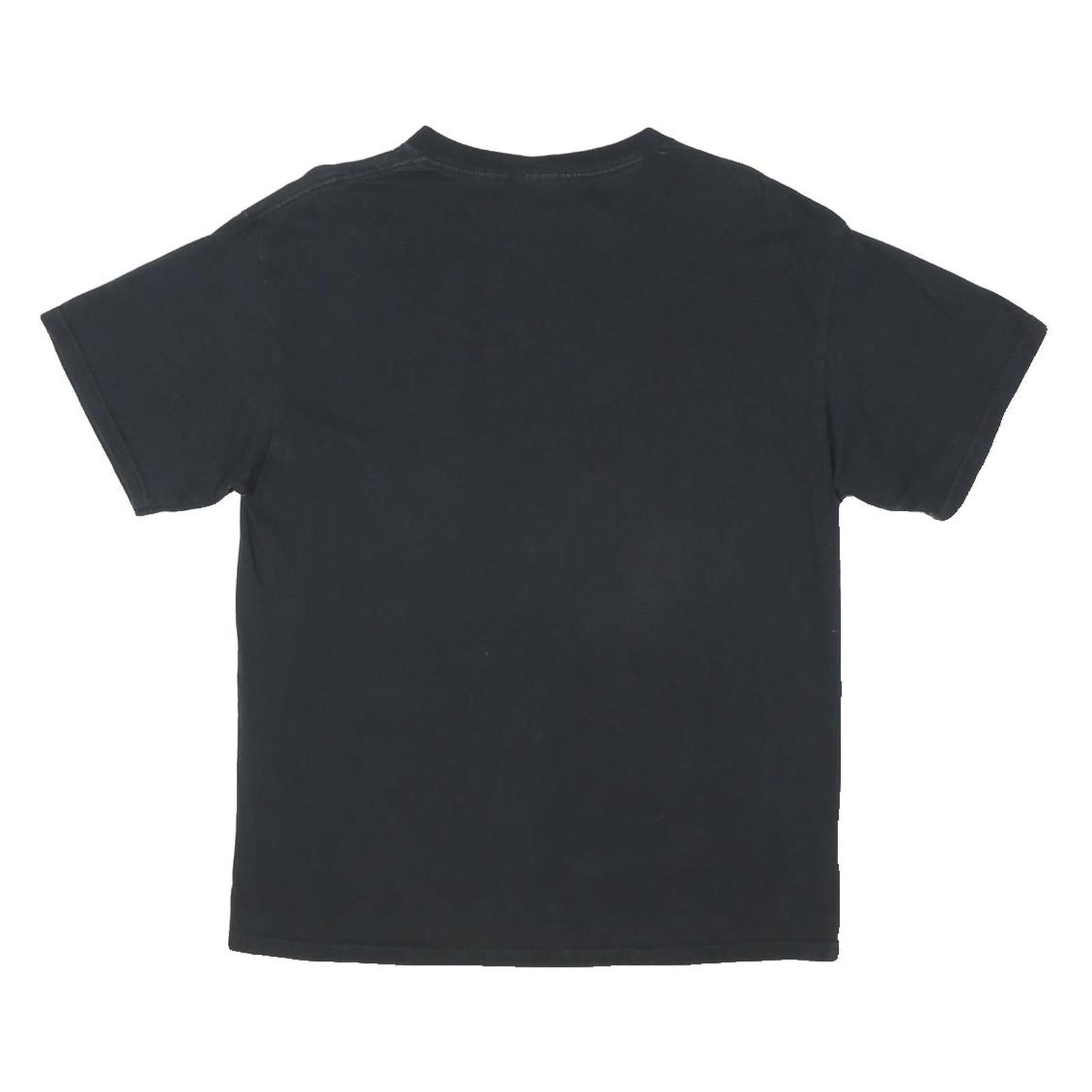 DICKIES Mens Black Graphic T-Shirt L Short Sleeve Crew Neck Cotton Blend