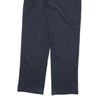 DICKIES Mens Cotton Blend Navy Regular Leg Trousers W32 L31 Zip Closure Workwear