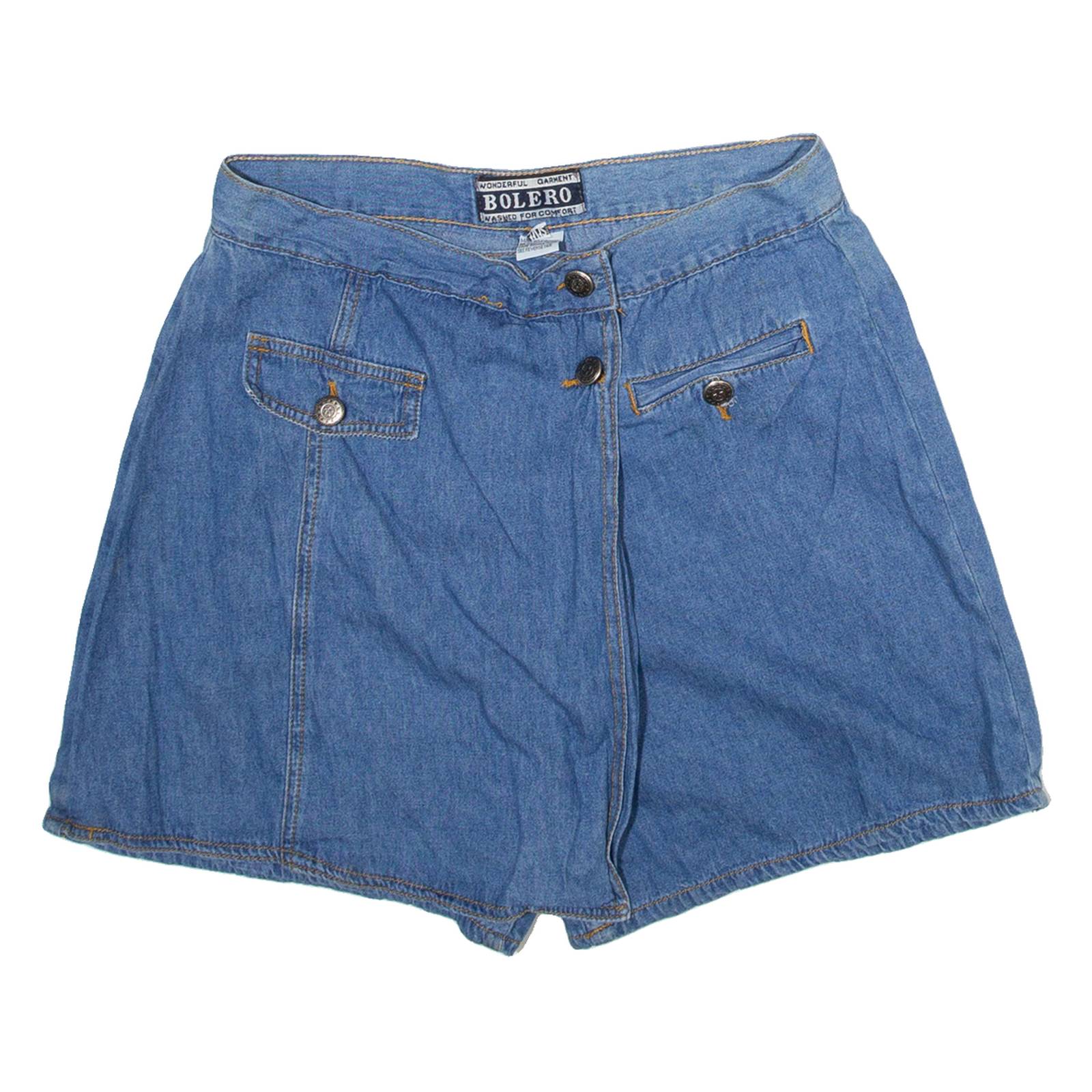 BOLERO Womens Casual Shorts Blue M W28