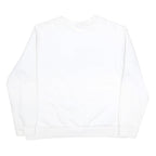 FILA Womens White Black & Red Logo Crew Neck XL Sweatshirt Cotton Blend