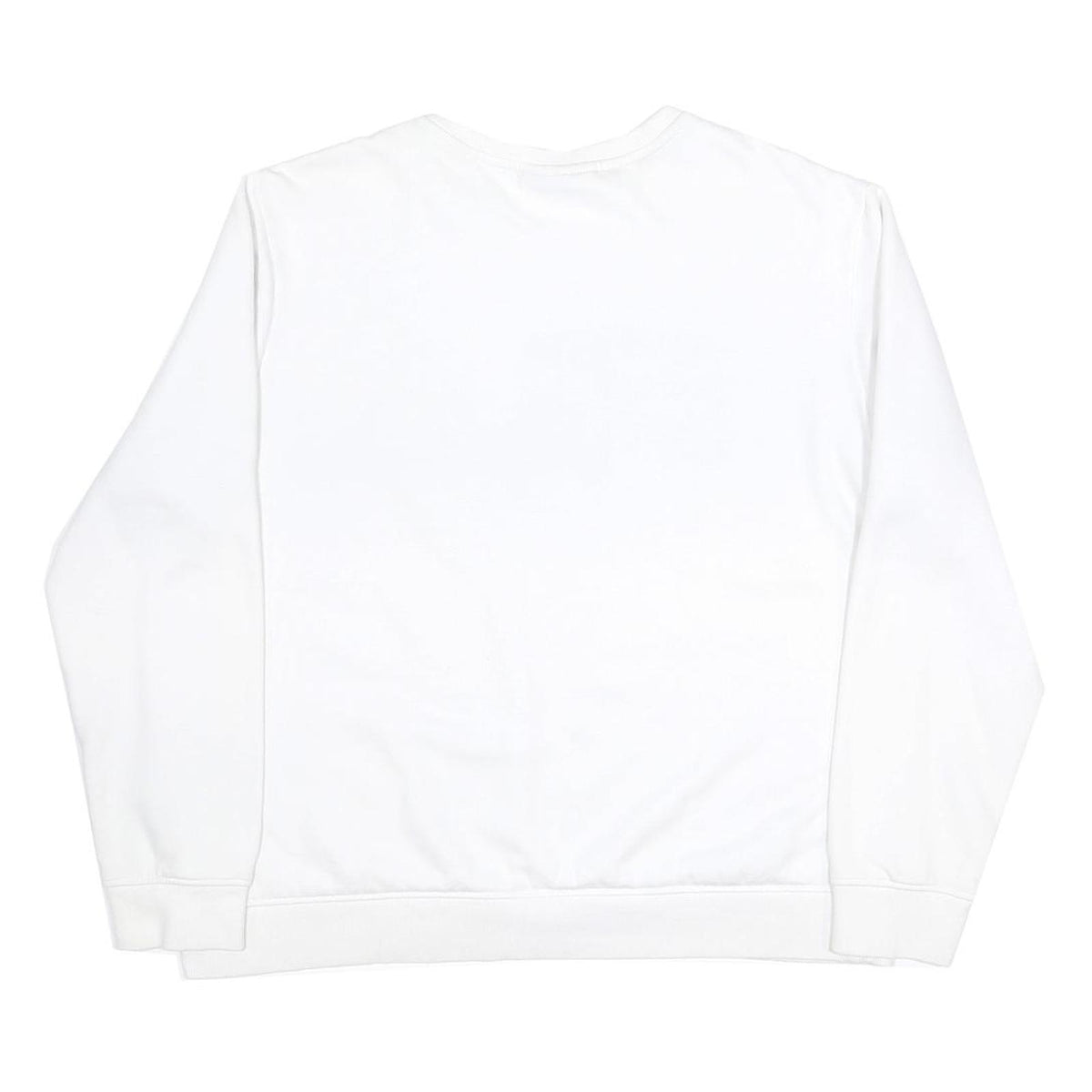 FILA Womens White Black & Red Logo Crew Neck XL Sweatshirt Cotton Blend